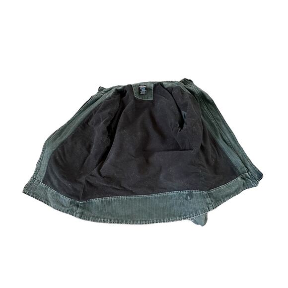 Kuhl Patina Dye Green Distressed Mens Small Canvas Full Zip Lined Jacket - Picture 3 of 8